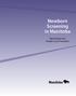 Newborn Screening in Manitoba. Information for Health Care Providers