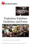Tradeshow Exhibitor Guidelines and Forms