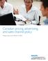 Canadian pricing, advertising, and sales channel policy