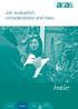 Job evaluation: considerations and risks. booklet