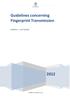 Guidelines concerning Fingerprint Transmission