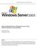 Remote Administration of Windows Servers Using Remote Desktop for Administration