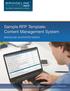 Sample RFP Template: Content Management System