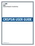 CRSPSift USER GUIDE Updated November 6, 2014