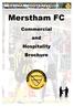 Merstham FC. Commercial and Hospitality Brochure