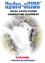 MICRO HYDRO POWER GENERATING EQUIPMENT
