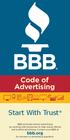 Code of Advertising. www. Start With Trust