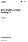 SAS Credit Scoring for Banking 4.3