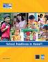 School Readiness in Hawai i