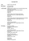 Curriculum Vitae. Assistant Professor of Pediatrics State University of New York Upstate Medical University Syracuse, NY July 2006-