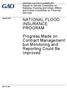 NATIONAL FLOOD INSURANCE PROGRAM. Progress Made on Contract Management but Monitoring and Reporting Could Be Improved