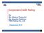 Corporate Credit Rating
