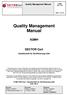 Quality Management Manual