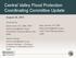 Central Valley Flood Protection Coordinating Committee Update