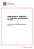 PRINCIPLES OF A REVISED ATTENDANCE MANAGEMENT POLICY
