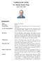 CURRICULUM VITAE Dr. Markus Kissler-Patig