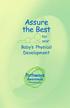Assure the Best for your. Baby s Physical Development