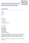 ADVANCED QUALITATIVE RESEARCH METHODS 7KNIP041. Level: 7KNIP041 M. Credits: Module leader. Dr. Janet Anderson. Tel: 020 7848 3788