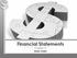 Financial Statements. Chapter 19 Study Guide