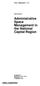 Administrative Space Management in the National Capital Region