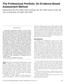 The Professional Portfolio: An Evidence-Based Assessment Method