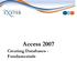 Access 2007. Creating Databases - Fundamentals