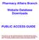 Pharmacy Affairs Branch. Website Database Downloads PUBLIC ACCESS GUIDE