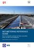 NET-METERING REFERENCE GUIDE. How to avail solar roof tops and other renewables below 100 KW in the Philippines. www.renewables-made-in-germany.