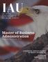 IAU. Master of Business Administration. Program Brochure 2016 INTERNATIONAL AMERICAN UNIVERSITY LOS ANGELES, CALIFORNIA, USA