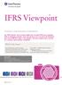 IFRS Viewpoint. What s the issue? Common control business combinations