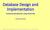 Database Design and Implementation