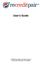 User's Guide. 2009 Recreditpair, All rights reserved Unauthorized duplication is prohibited