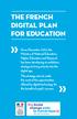 The French Digital Plan for Education