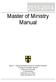 2013-2014 Master of Ministry Manual