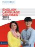ENGLISH LANGUAGE COURSES 2015