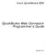QuickBooks Web Connector Programmer s Guide
