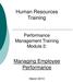 Human Resources Training