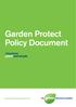 Garden Protect Policy Document