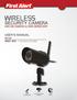 SECURITY CAMERA. USER S MANUAL Model DWC-400 1 Camera Included. ADD-ON CAMERA for DWS SERIES DVR NIGHT VISION INDOOR/OUTDOOR CAMERAS
