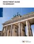 Issue 2014/2015 INVESTMENT GUIDE TO GERMANY