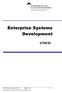 Enterprise Systems Development