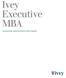 Ivey Executive MBA. Corporate Sponsorship Information