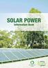 SOLAR POWER. Information Book