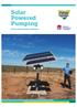 Solar Powered Pumping. Stock and domestic solutions