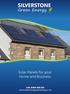 Solar Panels for your Home and Business