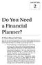 Do You Need a Financial Planner?