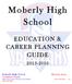 Moberly High School EDUCATION & CAREER PLANNING GUIDE 2015-2016