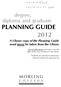 2012 A Library copy of the Planning Guide must never be taken from the Library
