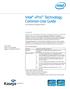 Intel vpro Technology. Common-Use Guide. For the Kaseya IT Automation Platform* Introduction