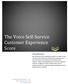 The Voice Self-Service Customer Experience Score